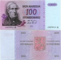 100 Markkaa 1976 J0270911* kl.6